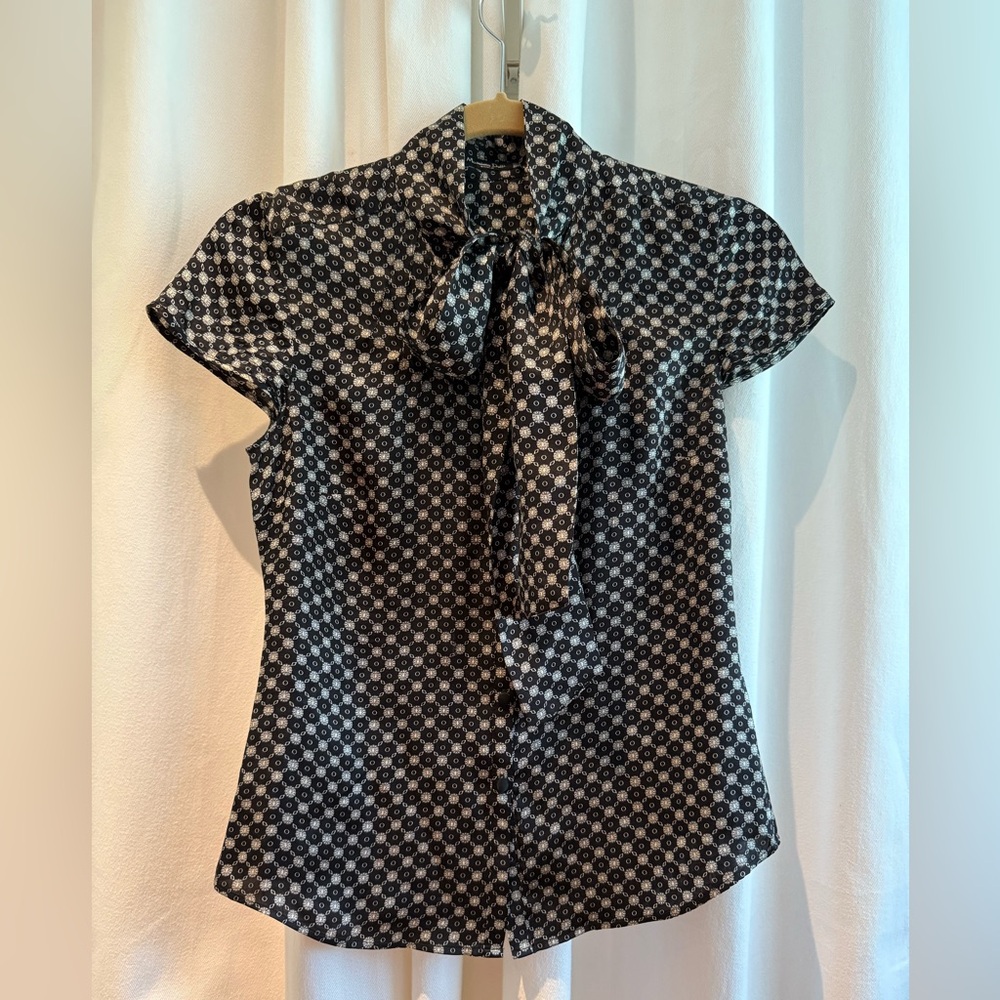 Massimo Dutti Black and White Women's Blouse size 34/XS
